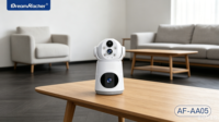 DREAMKACHER AF-AA05 Caméra IP de sécurité domestique double 2MP Interphone vocal bidirectionnel 5V 2A WiFi/4G Carte mémoire Cloud Détection humaine 128G