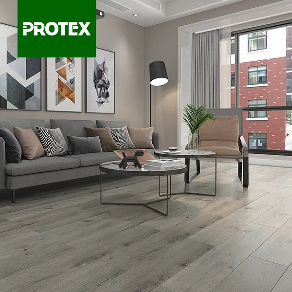 Protex Free Sample Marble LVT Wood Embossed Flooring Plank For Projects PVC Vinyl Flooring