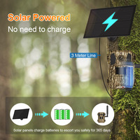 LS VISION 4G Solar CCTV 4MP Night Vision Étanche IP66 AI Détection de mouvement Alarme Mini Wildlife GPS Hunting Trail Camera