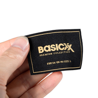 Etiquette de vêtements tissée avec logo privé personnalisé Etiquettes de marque de vêtements Etiquette de vêtement pour vêtements