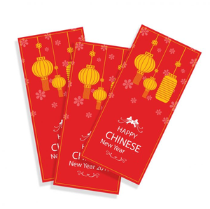 ซองสีแดงสำหรับปีใหม่จากจีนแผ่นฟอยล์สีทองแบบสั่งทำ - Product Image 4