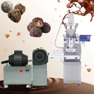 Low Noise Level Protein Ball Machine Bliss Bites Roller Chocolate Filled Balls Making Machine Sandwich Ball Encrusting Machine