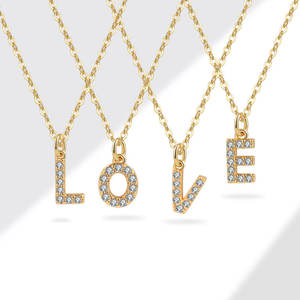 ट्रेंडी रचनात्मक डिजाइन लोकप्रिय infendzirconia 26 अंग्रेजी अक्षर आकर्षण रेट्रो पेंडर हार फैशन शैली गहने - Product Image 1