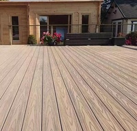 Co-extrusion Wpc plancher de terrasse résistant aux rayures vente en gros panneau de pont extérieur Composite pour piscine et Restaurant
