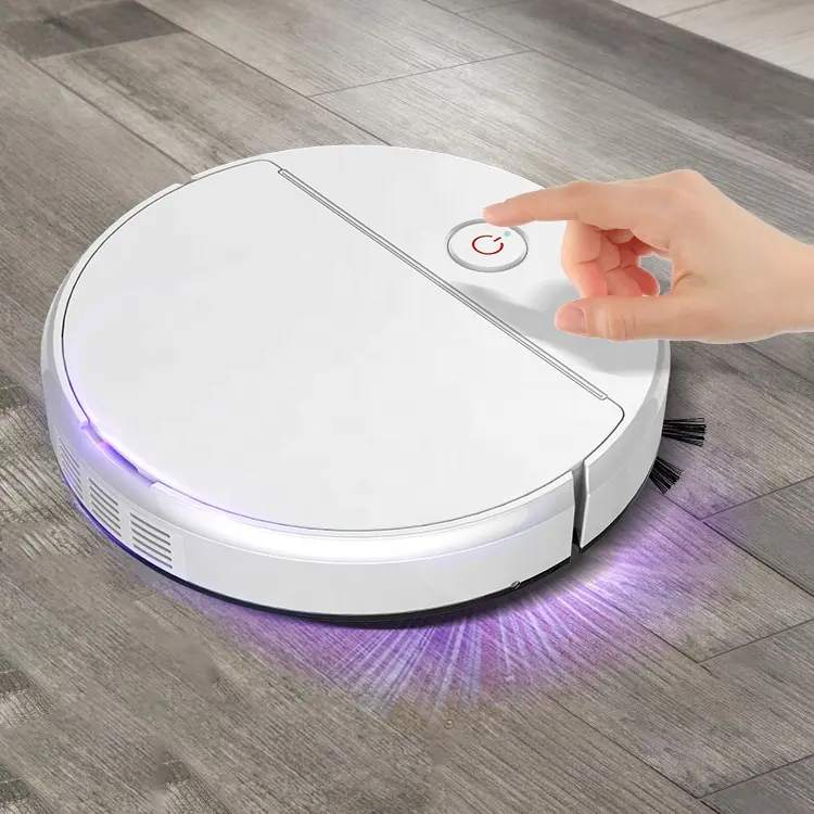 OEM home intelligent rechargeable uv lamp vaccum sweeper 3 in 1 vacuum cleaner automatic mopping sweeping robot