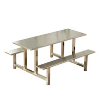 Ensemble de salle à manger moderne et minimaliste tout-en-un pour quatre/six/huit personnes, table et chaises en acier inoxydable, démontable/montable