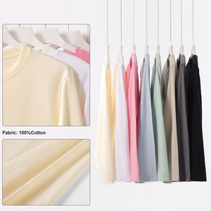 Wholesale High Quality Oversized T Shirt Cotton Long Sleeve Tshirts Streetwear Custom Plain Long Sleeve T-Shirts Loose Fit - Product Image 3