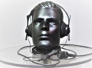 Casque antibruit d'avion casques d'aviation pour le personnel au sol homme type vintage - Product Image 2