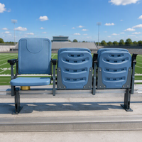 Siège de tribune pliable peu encombrant CS-ZZY-L, chaise de stade montée sur poutre en acier, couleur personnalisée pour sites sportifs intérieurs et extérieurs