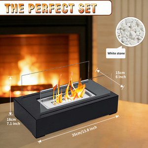 Muebles de Jardín para Patio con <span class=keywords><strong>Chimenea</strong></span> Exterior y Parrilla con <span class=keywords><strong>Mesa</strong></span>, con Sistema de Atomización de Alcohol - Product Image 6