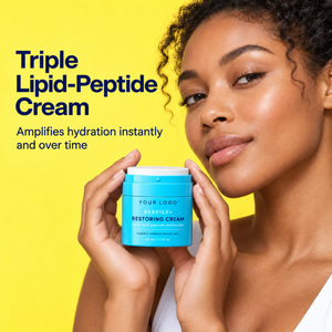 Crema Hidratante Reforzadora de Barrera Cutánea, Repara la Piel Dañada, Ilumina, Crema con Triple Péptido Lipídico - Product Image 1