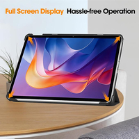 Casing Pelindung Pintar untuk Xiaomi Redmi Pad2 11-inci Model 2025, Penutup Lipat Tiga dengan Fitur Bangun/Tidur Otomatis dan Slot Pena