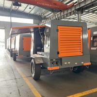 Compresseur d'air à vis ZEGA 95SCY-10, compresseur d'air portable pour l'exploitation minière, entraîné par un moteur diesel, 275cfm, 92kw, haute performance