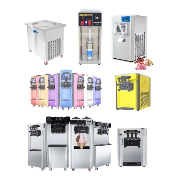 Commercial Industrial Chinese Con Italian Turkish Small Ice Cream Machine Icecream Maker a Glace Automatic Price in Uae Pakistan