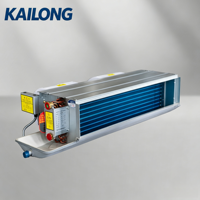 Unité de Ventilo-Convecteur à Eau Cachée Horizontale avec Moteur CC/CA Écologique Montage au Plafond/au Mur FCU pour Refroidissement et Chauffage