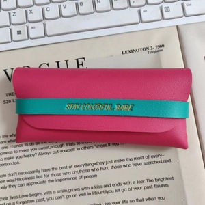 Portable Color-Blocked <b>Soft</b>-Pack <b>Glasses</b> <b>Case</b> EVA Pressure-Resistant Rectangle Eyeglasses Storage Bag Summer 2024 - Product Image 4