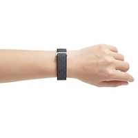 Bracelet intelligent en silicone sans écran, moniteur de fréquence cardiaque, d'oxygène sanguin et de température corporelle, étanche 3ATM, autonomie de 7 à 14 jours