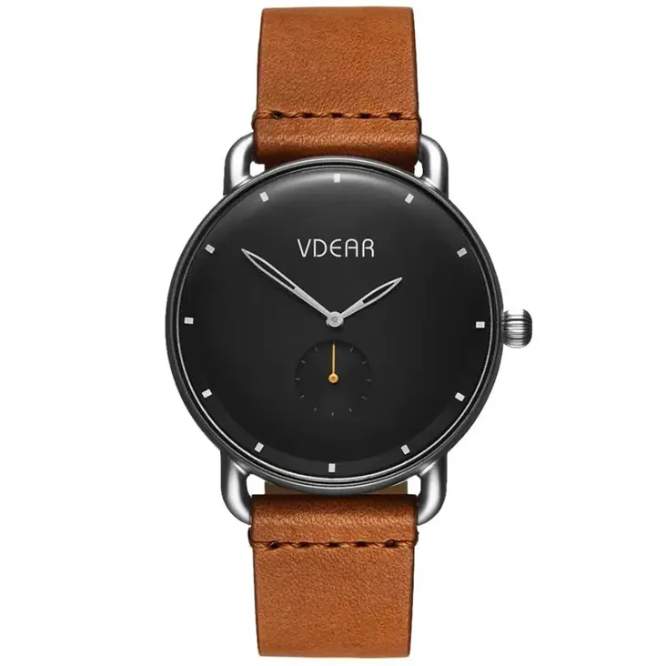 VDEAR low moq luxury japan quartz movement custom logo watches men wrist