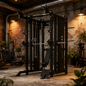 ऑल-इन-वन जिम उपकरण बहुमुखी मल्टी-फंक्शन स्टेशन केबल क्रॉस स्मिथ मशीन बैक वर्कआउट कार्बन स्टील 120 किलोग्राम - Product Image 3