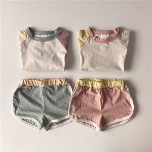 Trẻ Em Quần Áo Thiết Lập Bé Cậu Bé/Cô Gái T-Shirt + Quần Short Mùa Hè Quần Áo <span class=keywords><strong>Cotton</strong></span> Giản Dị Chàng Trai Tracksuit Trẻ Em Quần Áo Trẻ Em Thiết Lập - Product Image 2