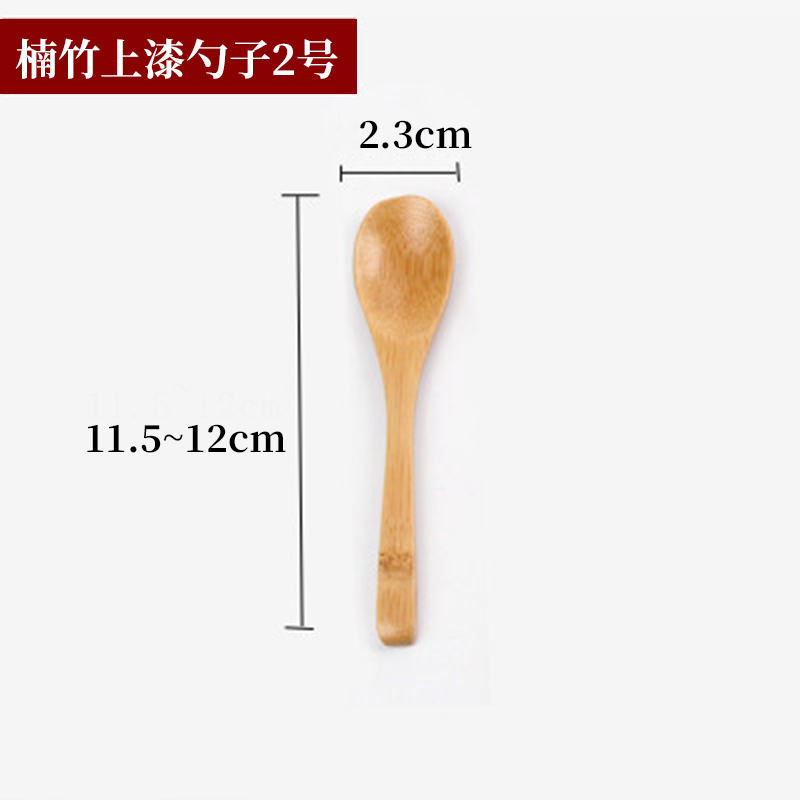 Bamboo spoon with paint no. 2-sz3039