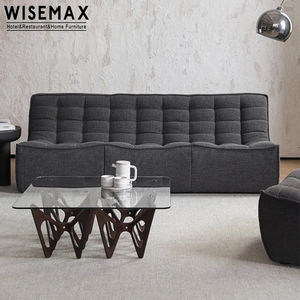 WISEMAXFURNITURE Mesa de centro cuadrada de Italia moderna Mesa de centro de vidrio para sala de estar Mesa de cóctel lateral de <span class=keywords><strong>mariposa</strong></span> Hotel - Product Image 4