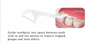 Eco Vriendelijke Plastic Doos 50 Stuks Mint Smaak Gum Tandheelkundige Stok Uhmwpe Floss Tandenstoker Discussie Dental Floss Picks