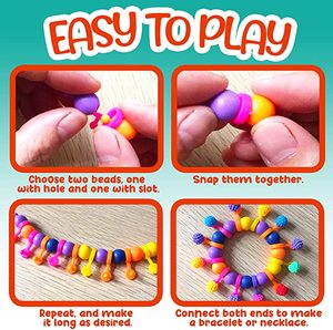 Pop Beads <b>Girls</b> Jewelry Making <b>Kit</b> <b>Girl</b> Playing <b>Kit</b> Diy Kids Toys, Kids Educational Toys, <b>Craft</b> <b>Kit</b> <b>for</b> Kids - Product Image 3
