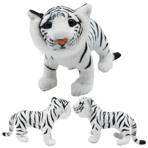 Wholesale Customization Giant Big Stuffed Tiger Toy Simulated White Tiger Children's Plush Toys Lifelike Tiger Toys