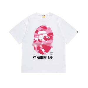 Venta al por Mayor de Camisetas de Alta Calidad, Nuevo Estilo, Marca de Diseñador, para Hombre, a la Moda, Holgadas, Vintage, con Estampado de Leopardo, 100% Algodón, Tela de 300g - Product Image 3