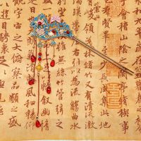 Épingles à cheveux creuses style ancien RUYI, en alliage métallique, pour chignon, bâtons à cheveux en U, nouveau style chinois, fourchettes à cheveux à pampilles