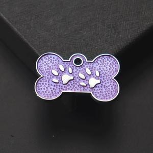 Etiquetas de aleación de hueso para mascotas, collares de huellas de <span class=keywords><strong>perro</strong></span> a la moda, etiquetas decorativas, placas de identificación grabadas - Product Image 3
