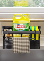 Prix de gros Égouttoirs multifonctions pour évier Panier de séchage des couverts Éponge liquide de vaisselle de cuisine Étagère de rangement antirouille