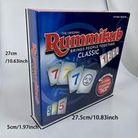 Jeu de Rummy en plastique pour Bridge, jeux de société emballés en boîte, vente en gros disponible, en stock