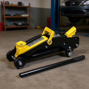 Gato hidráulico de suelo de 2 toneladas de perfil bajo de acero con altura mínima de 12 pulgadas para elevación de vehículos - Product Image 2