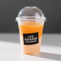 Gobelets jetables transparents HANYONG 12OZ-24OZ, contenants pour boissons, adaptés au lait, au jus, au café
