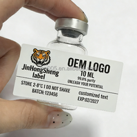 Étiquettes autocollantes en PET, BOPP, PVC, PE, vinyle pour logo, flacons de 2 ml, 3 ml, 5 ml, emballages de peptides