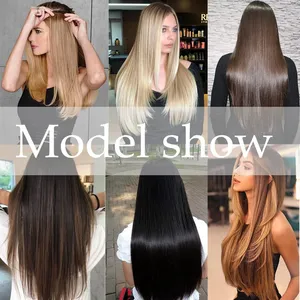 Extensiones de Cabello de 24 Pulgadas con 16 Clips, Cabello Largo y Liso, Sintético, Rubio y Negro, Resistente al Calor, Cabello Postizo - Product Image 5