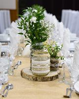 Lot de 8 tranches rondes en bois naturel de 8 à 9 pouces grandes tranches de bois non finies pour les mariages, la décoration de centres de table et les projets de bricolage