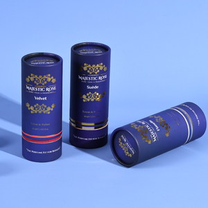 Emballage personnalisé alimentaire rond de luxe Tube en carton noir Push Up feuille d'or papier Tube boîte d'emballage - Product Image 5