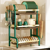 Égouttoir à vaisselle de cuisine avec porte-ustensile