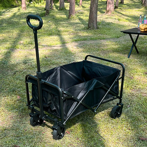 Duty Collapsible <span class=keywords><strong>Folding</strong></span> Utility Wagon Cart - Draagbare buitenwagen voor kamperen, picknick, strand, tuin en boodschappen doen - Product Image 3