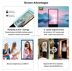 HDFocus OEM ODM 32 to 85 Inch Indoor Floor Standing <strong>LCD</strong> Interactive Kiosk Android Digital Signage <strong>Display</strong> Screen for Advertising - Product Image 5