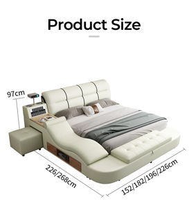 Ropa de cama de mariquita milagrosa, marco de cama individual, cuna de bebé, mesas y camas de masaje, almohadas, cama de belleza Queen moderna - Product Image 6