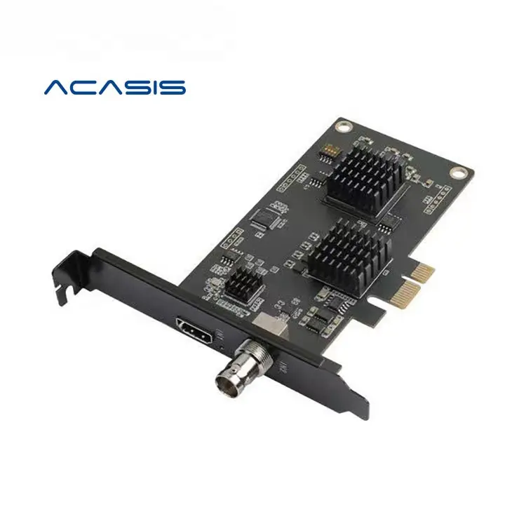 Acasis การ์ดจับภาพแบบ Dual-Channel sdi/hd-Compatible HD PCIE SWITCH สลับเกมถ่ายทอดสด PS4/NS กล้อง SLR 4K vmix