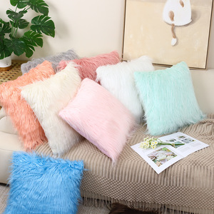 <strong>White</strong> Decorative <strong>Fluffy</strong> <strong>Pillow</strong> Covers New Luxury Series Throw <strong>Pillow</strong> Covers Square Fuzzy Cushion Case - Product Image 3