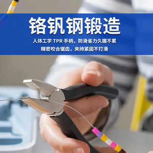 Kit d'outils d'urgence Mei Yi Jia 15 pièces, manche en caoutchouc, acier au chrome-vanadium, ensemble de réparation pour la maison - Product Image 5