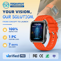 Jam Tangan Pintar Digital OEM Visiovoy 2027 Kustom Pria Wanita HRV Grosir Baru TFT Montre Reloj Kebugaran Android Tahan Air