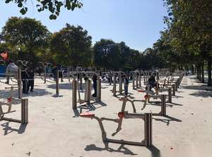 Heavy Duty Taiji Wheel Material de acero duradero Ejercicios de brazo al aire libre Equipo de fitness - Product Image 6