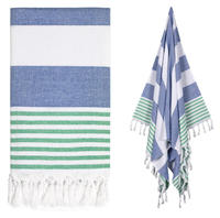 Wholesale Eco-Friendly Turkish Cotton Beach Towels Quick-Dry Large-Sized Shawls & Blankets All-Season Use